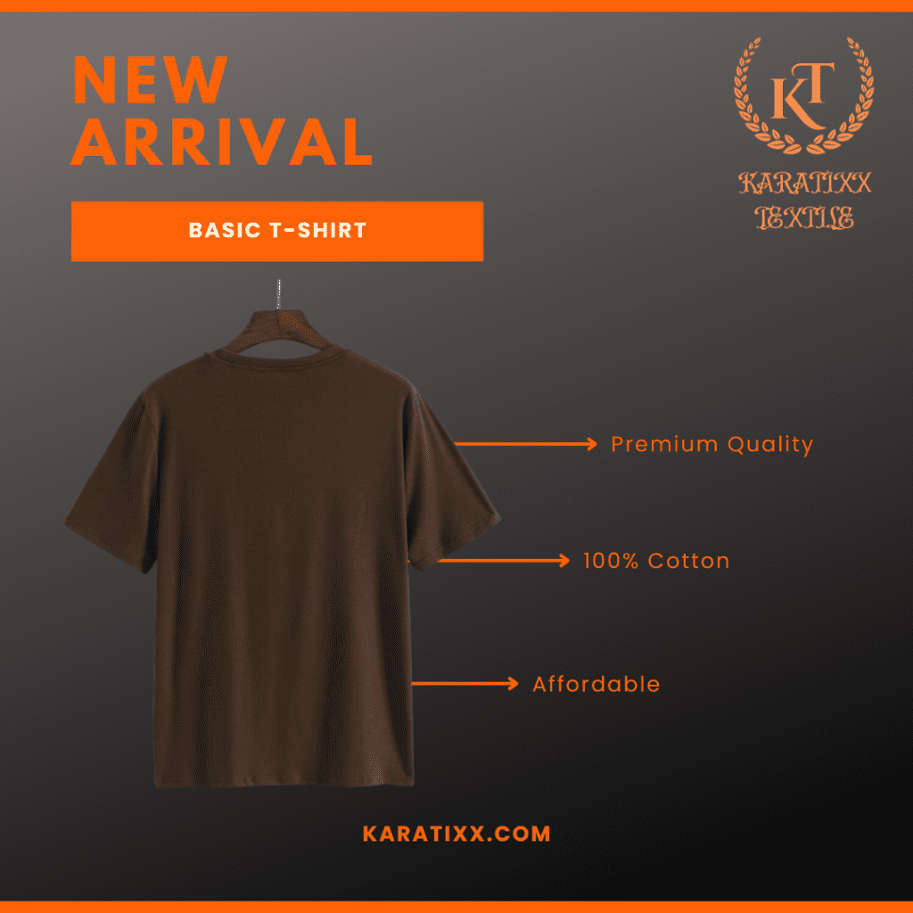 At Karatixx Textile, we specialize in high-quality custom t-shirts tailored to meet your unique needs.